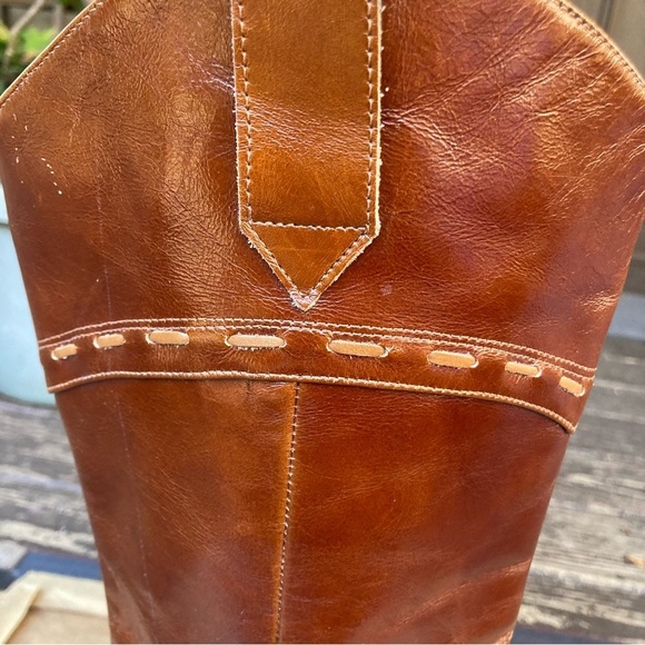 John Fluevog Argolo brown leather heeled boots, size 10.5 - Picture 13 of 15